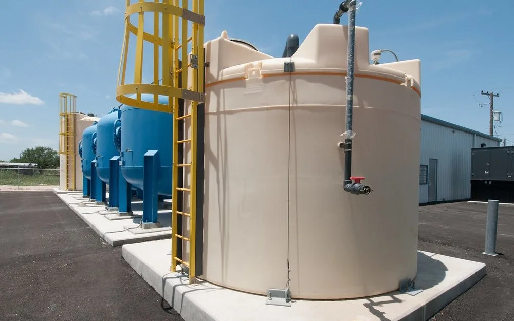 Industrial water treatment tanks